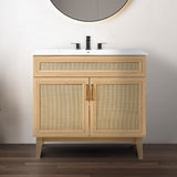 Redford Modern 2-Shelf Bath Vanity Cabinet (Sink Basin not Included)