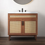 Redford Modern 2-Shelf Bath Vanity Cabinet (Sink Basin not Included)