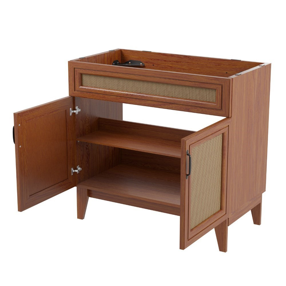 Redford Modern 2-Shelf Bath Vanity Cabinet (Sink Basin not Included)