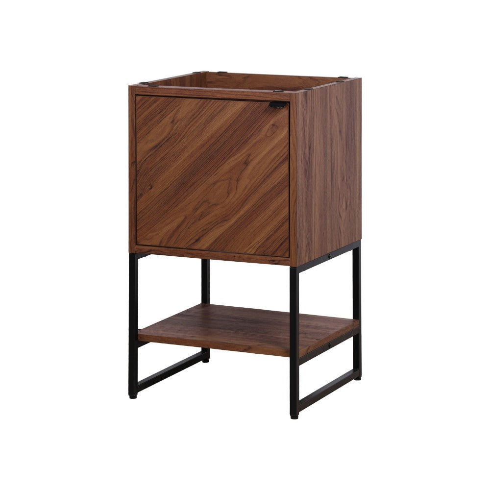 Moss Chevron-Front Modern Minimalist 2-Shelf Bath Vanity Cabinet Only (Sink Basin Not Included)
