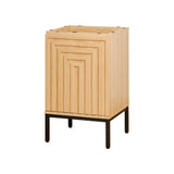 Fjord Geometric Modern Transitional 2-Shelf Bath Vanity Cabinet Only (Sink Basin Not Included)