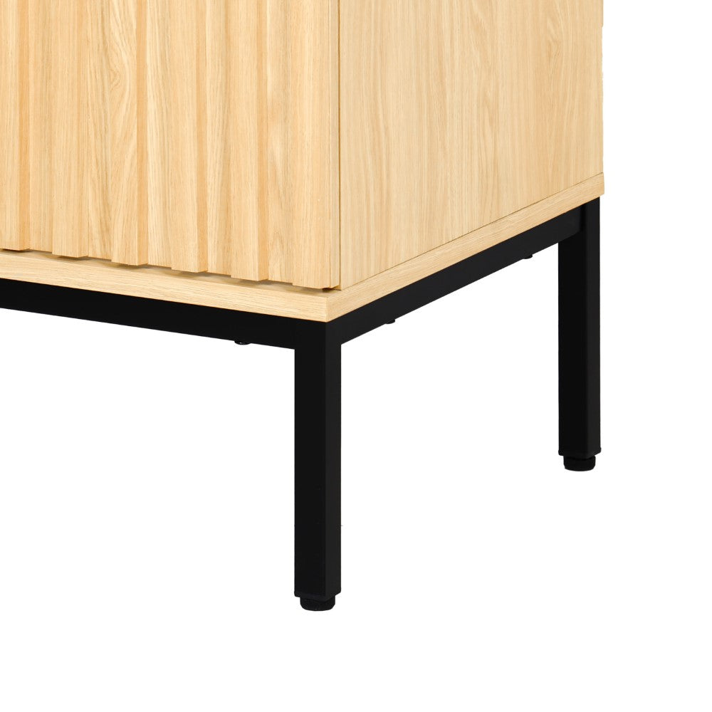 Fjord Geometric Modern Transitional 2-Shelf Bath Vanity Cabinet Only (Sink Basin Not Included)