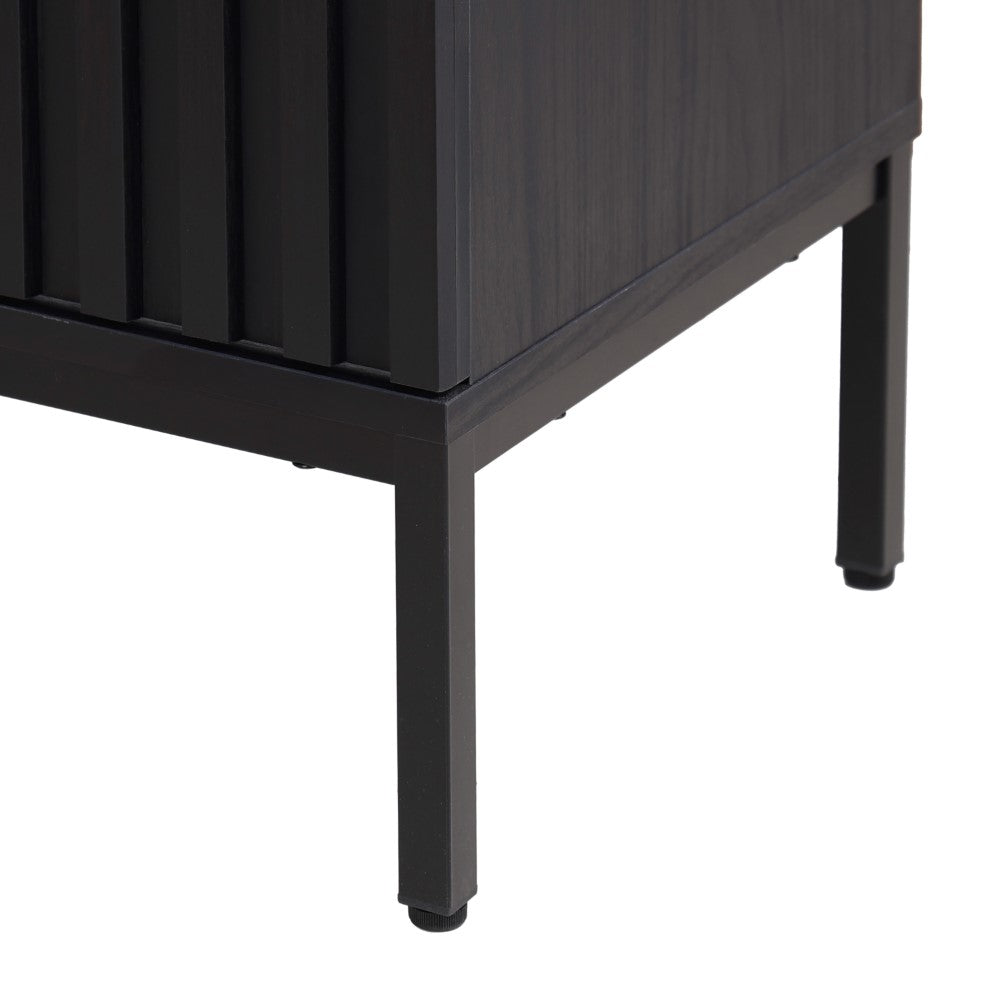 Fjord Geometric Modern Transitional 2-Shelf Bath Vanity Cabinet Only (Sink Basin Not Included)