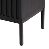 Fjord Geometric Modern Transitional 2-Shelf Bath Vanity Cabinet Only (Sink Basin Not Included)