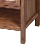Orchid Rattan Modern Coastal 2-Shelf Bath Vanity Cabinet Only (Sink Basin Not Included)