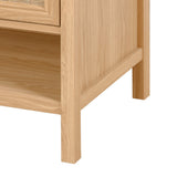 Orchid Rattan Modern Coastal 2-Shelf Bath Vanity Cabinet Only (Sink Basin Not Included)