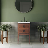 Evara Modern Classic 1-Drawer Bath Vanity Base Only (Sink Basin Not Included)