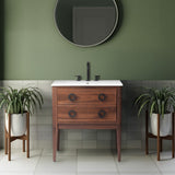 Evara Modern Classic 1-Drawer Bath Vanity Base Only (Sink Basin Not Included)