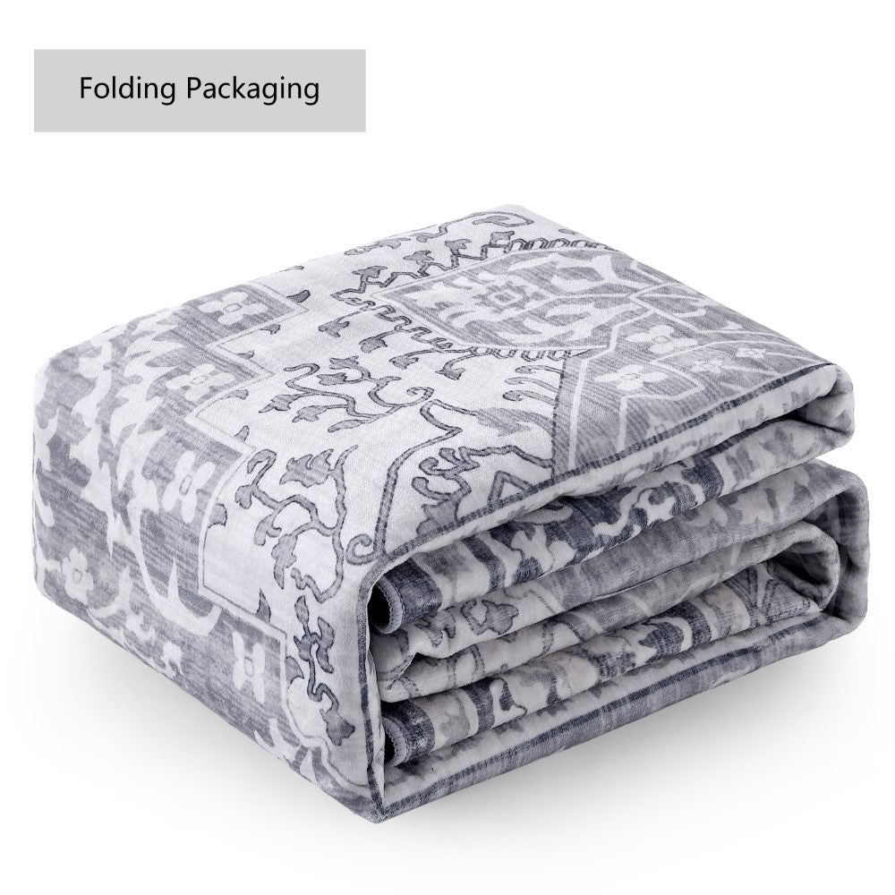 Vintaro Vintage Medallion Border Machine-washable Area Rug