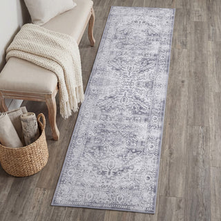 Vintaro Vintage Medallion Border Machine-washable Area Rug