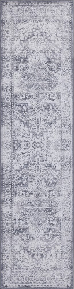 Vintaro Vintage Medallion Border Machine-washable Area Rug