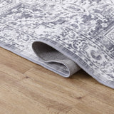 Vintaro Vintage Medallion Border Machine-washable Area Rug