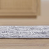 Vintaro Vintage Medallion Border Machine-washable Area Rug