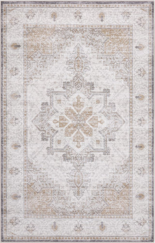 Vintaro Vintage Medallion Border Machine-washable Area Rug