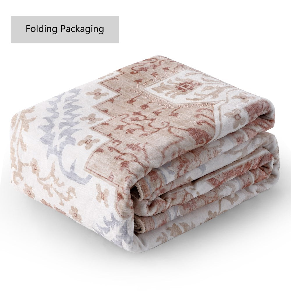 Vintaro Vintage Medallion Border Machine-washable Area Rug