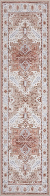 Vintaro Vintage Medallion Border Machine-washable Area Rug