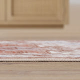 Vintaro Vintage Medallion Border Machine-washable Area Rug