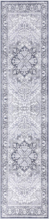 Vintaro Vintage Medallion Border Machine-washable Area Rug