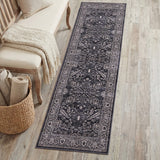 Vintaro Vintage Medallion Border Machine-washable Area Rug