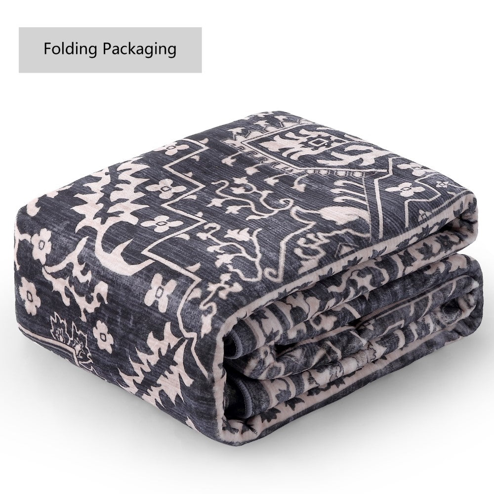 Vintaro Vintage Medallion Border Machine-washable Area Rug
