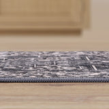 Vintaro Vintage Medallion Border Machine-washable Area Rug