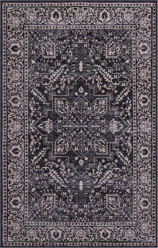Vintaro Vintage Medallion Border Machine-washable Area Rug