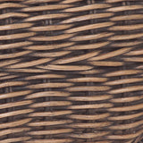 Baxton 19.7" Bohemian Designer Woven Rattan/Wood Vanity Stool
