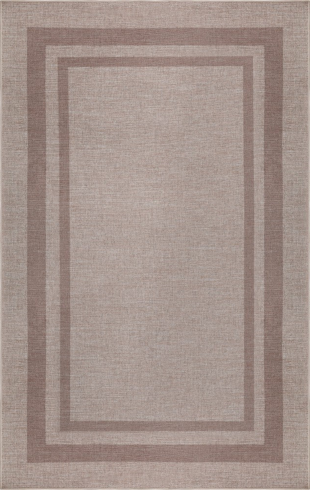 Aspen Double Border Non-slip Machine-washable Area Rug