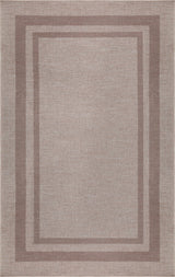 Aspen Double Border Non-slip Machine-washable Area Rug