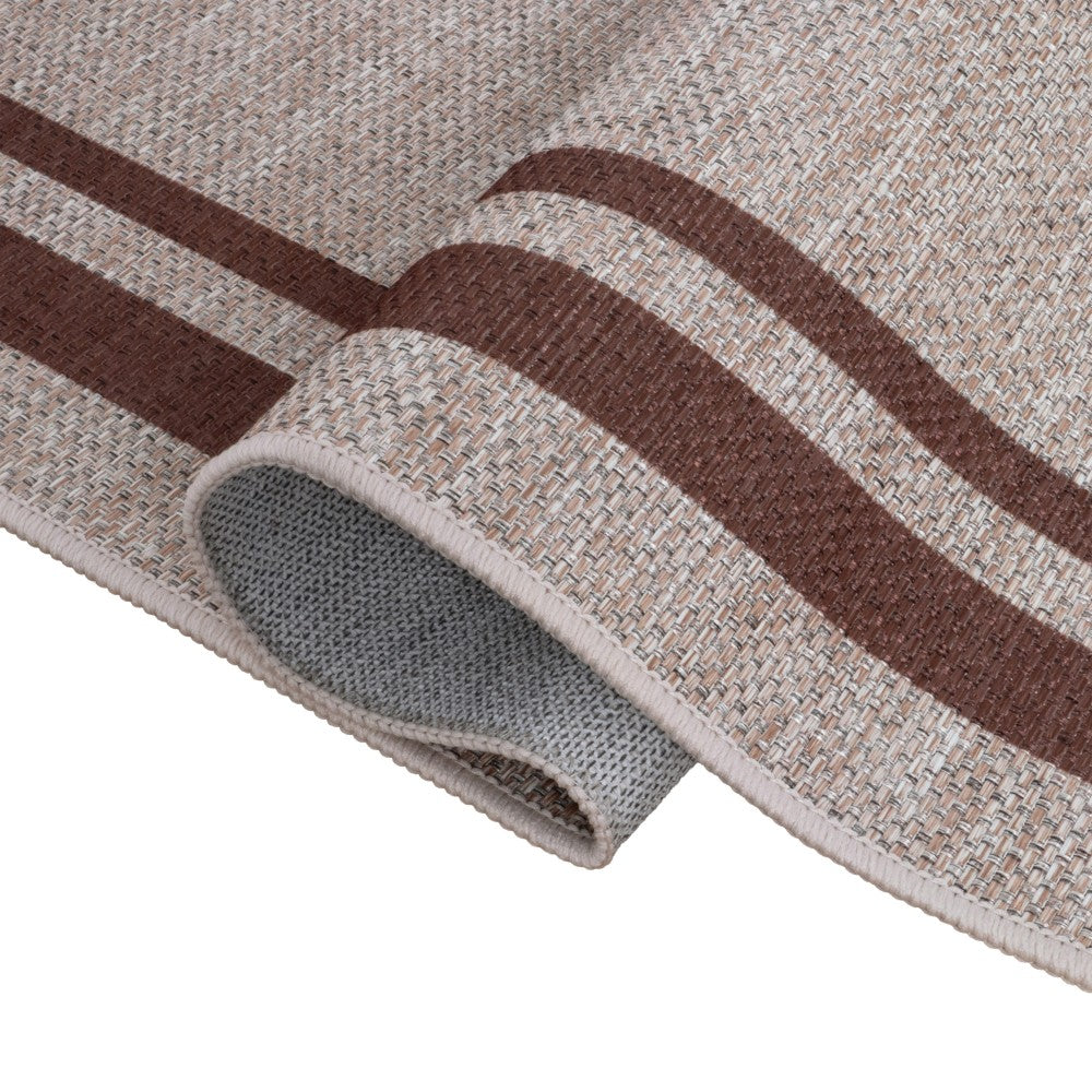 Aspen Double Border Non-slip Machine-washable Area Rug