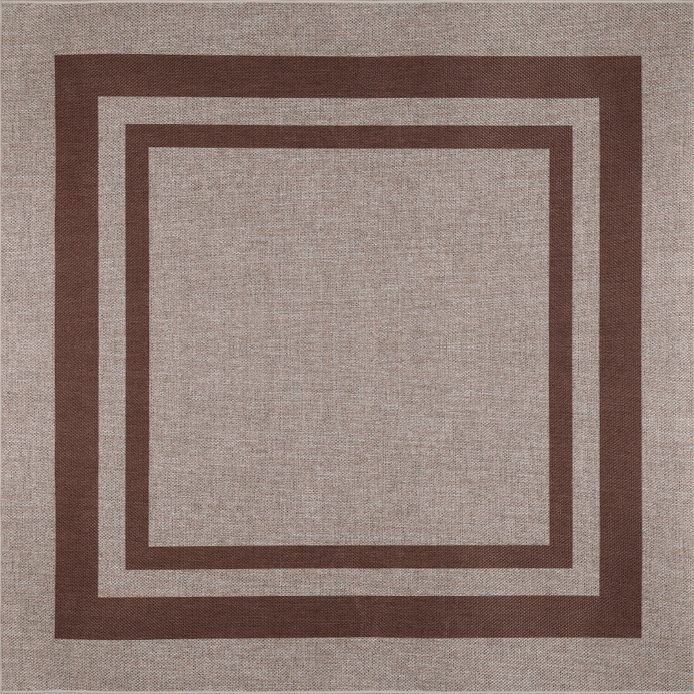 Aspen Double Border Non-slip Machine-washable Area Rug
