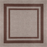 Aspen Double Border Non-slip Machine-washable Area Rug