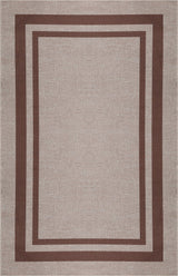 Aspen Double Border Non-slip Machine-washable Area Rug