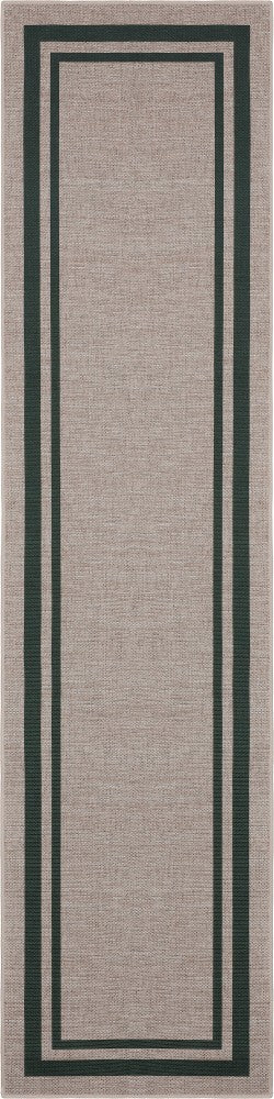 Aspen Double Border Non-slip Machine-washable Area Rug