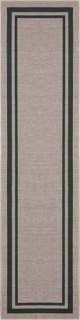 Aspen Double Border Non-slip Machine-washable Area Rug