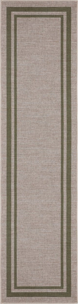 Aspen Double Border Non-slip Machine-washable Area Rug