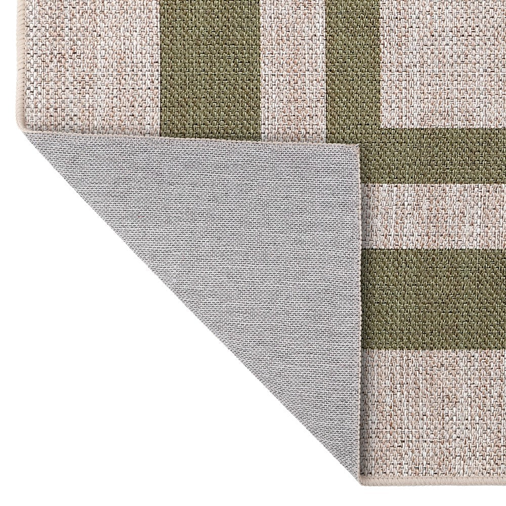 Aspen Double Border Non-slip Machine-washable Area Rug