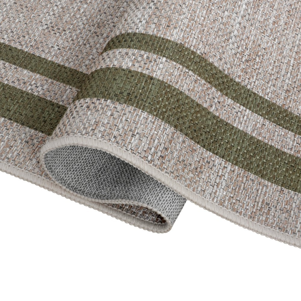 Aspen Double Border Non-slip Machine-washable Area Rug