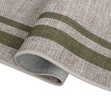 Aspen Double Border Non-slip Machine-washable Area Rug