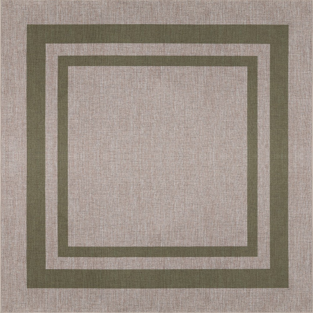 Aspen Double Border Non-slip Machine-washable Area Rug