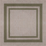 Aspen Double Border Non-slip Machine-washable Area Rug