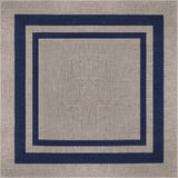 Aspen Double Border Non-slip Machine-washable Area Rug