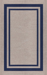 Aspen Double Border Non-slip Machine-washable Area Rug