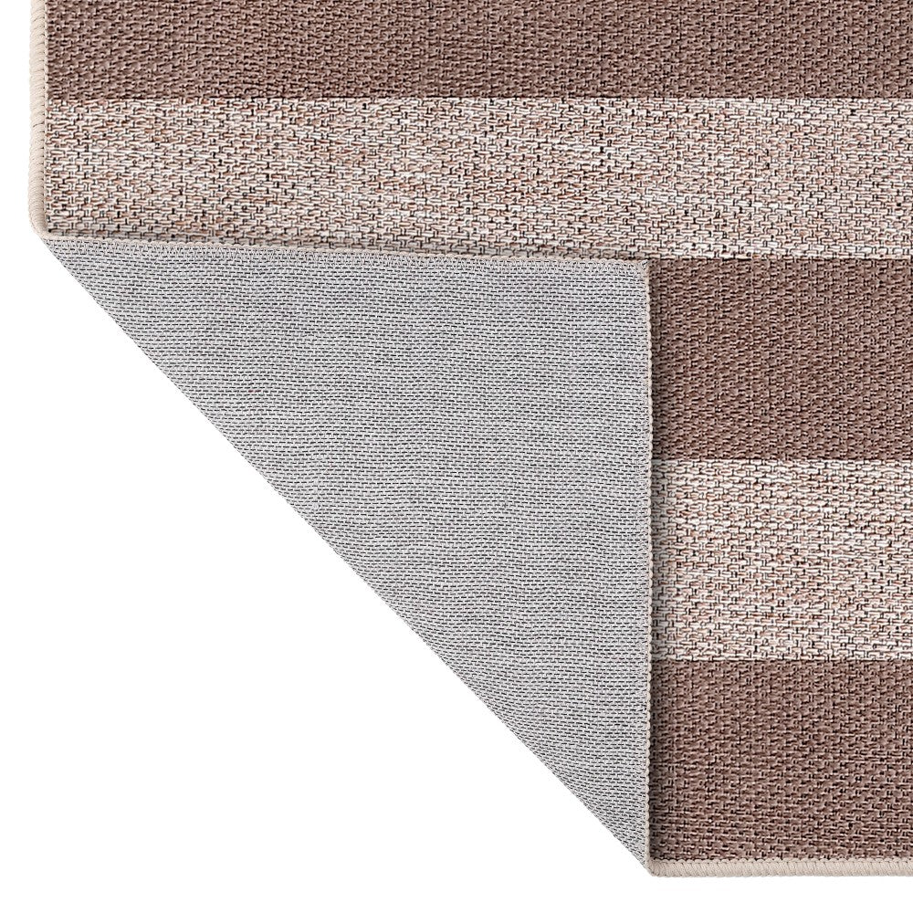 Laurel Cabana Stripe Non-slip Machine-washable Area Rug