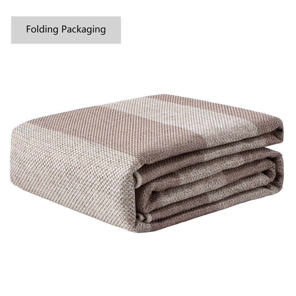 Laurel Cabana Stripe Non-slip Machine-washable Area Rug