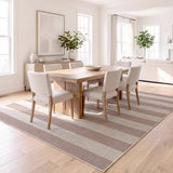 Laurel Cabana Stripe Non-slip Machine-washable Area Rug