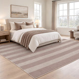 Laurel Cabana Stripe Non-slip Machine-washable Area Rug