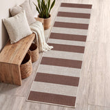 Laurel Cabana Stripe Non-slip Machine-washable Area Rug