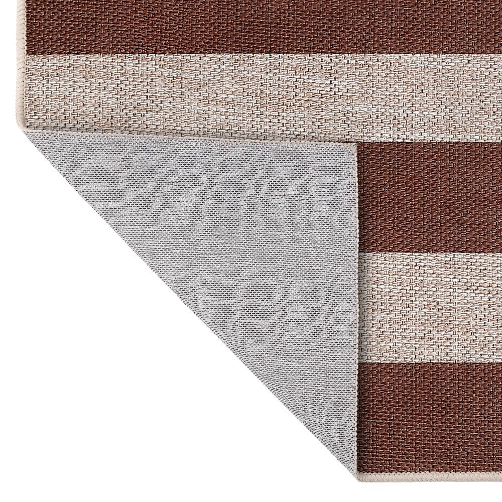 Laurel Cabana Stripe Non-slip Machine-washable Area Rug