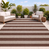 Laurel Cabana Stripe Non-slip Machine-washable Area Rug
